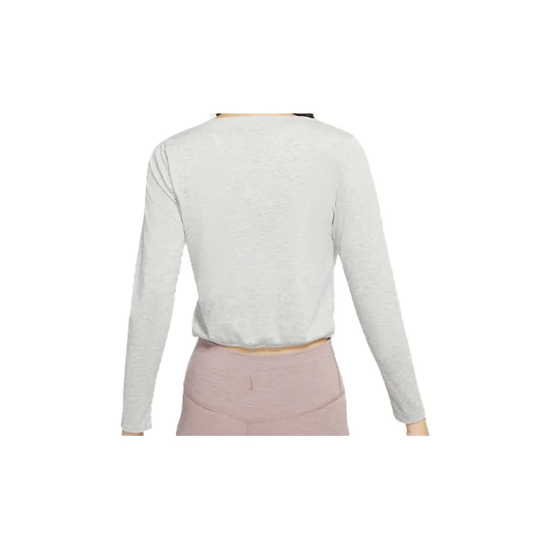 Nike Crop Tops Women's Heather Gray-1