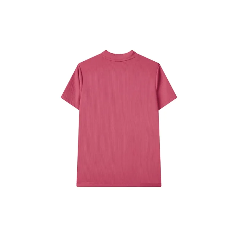 FILA Athletics T Shirts Women's Peach Plum Pink-1