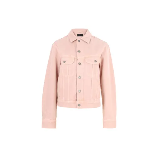 SAINT LAURENT Denim Jackets Women's Pink