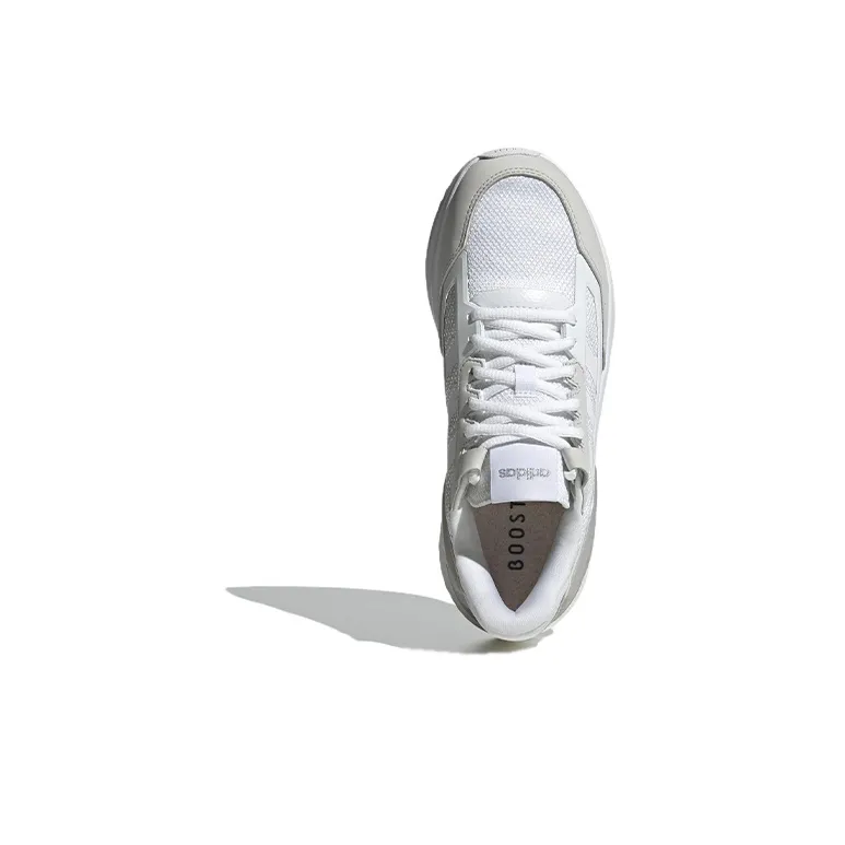 Nebzed Women's Adidas Neo Super Boost 'White Silver Metallic' Women's-4