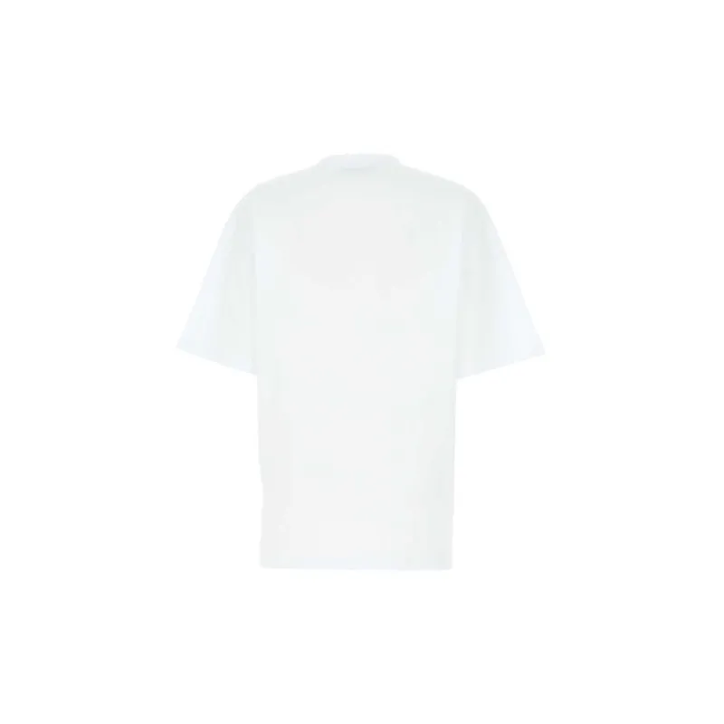 MSGM Drop Shoulder Sleeve T Shirt Women's White-1