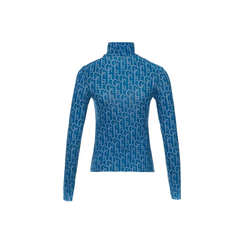 Laurence & Chico Straight Long-Sleeved T-Shirt Women's Blue-1