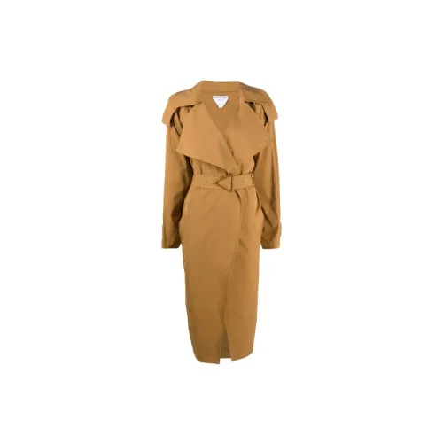 Bottega Veneta Trench Coats Women's Brown