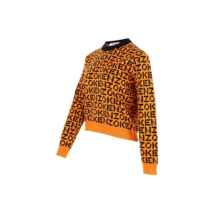 KENZO SS21 Loose Fit Sweater Women's Orange-2