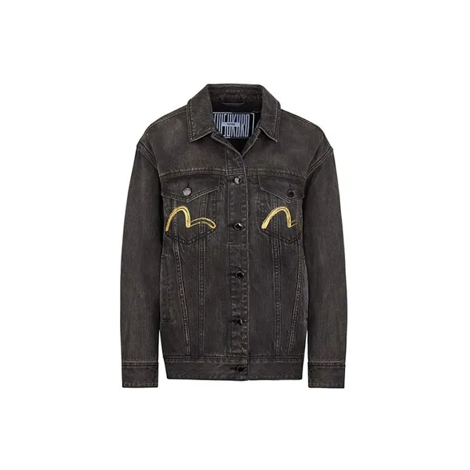 EVISU Denim Jacket Women's Black-1