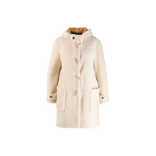 SAINT LAURENT Coats Women's White