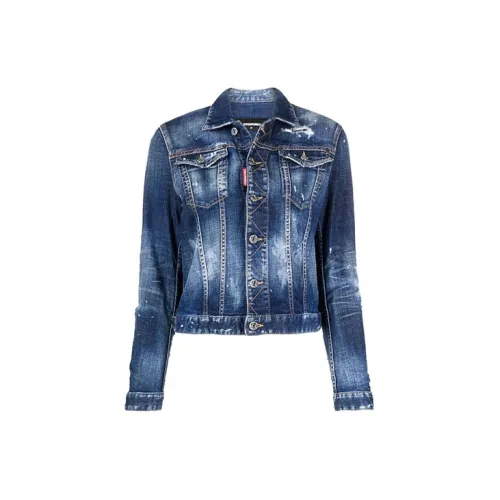 DSQUARED 2 Denim Jackets Women's Blue