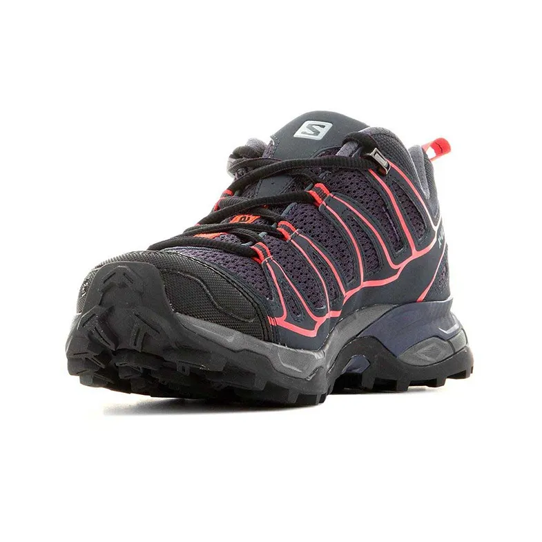 SALOMON X Ultra 3 Wear-Resistant Low-Top Hiking Trekking Shoes Women's Black Pink-2