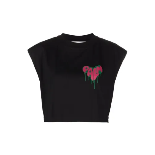 PALM ANGELS Crop Tops Women's Black