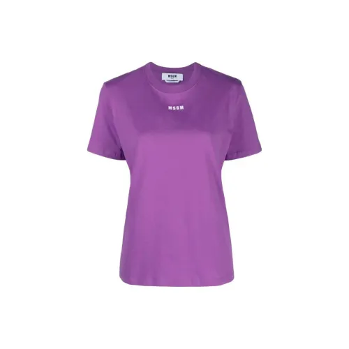 MSGM T-Shirts Women's Purple