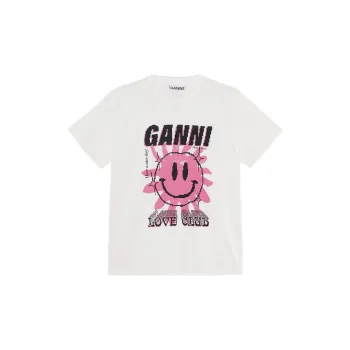 GANNI T Shirts Women's White