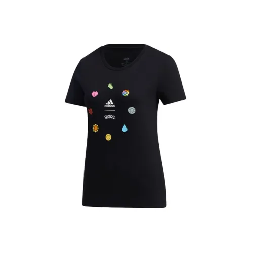 Pokemon X Adidas T-Shirts Women's Black