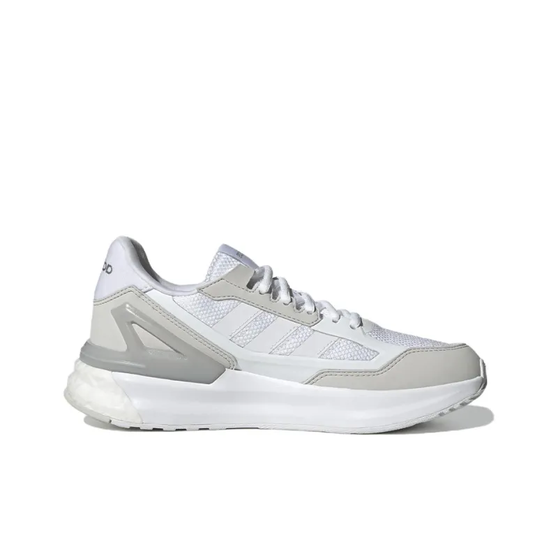 Nebzed Women's Adidas Neo Super Boost 'White Silver Metallic' Women's-1