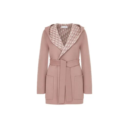 DIOR Quarterly New Products Cropped Coats Women's Pink