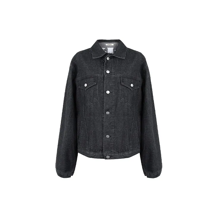 13 DEMARZO Denim Jacket Women's Black-1