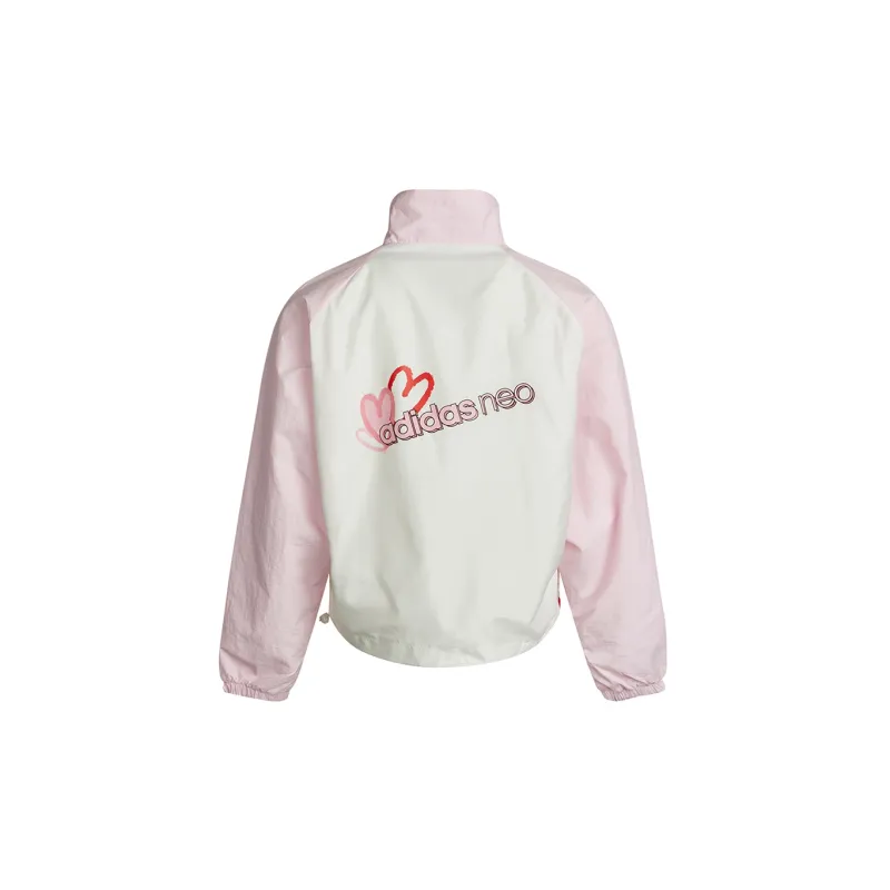 Adidas Neo Jacket Women's White Pink Multicolor-1