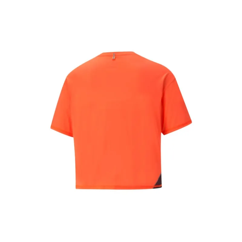PUMA Crop Tops Women's Magma Red-1