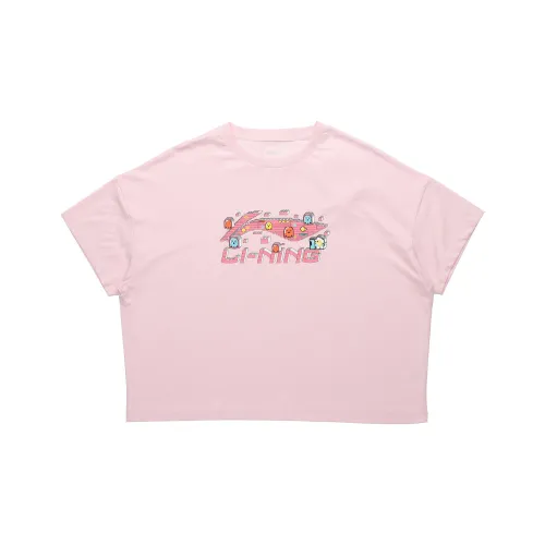 LINING Sports Fashion Collection T-Shirts Women's Pink