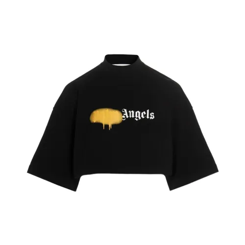 PALM ANGELS Crop Tops Women's Black