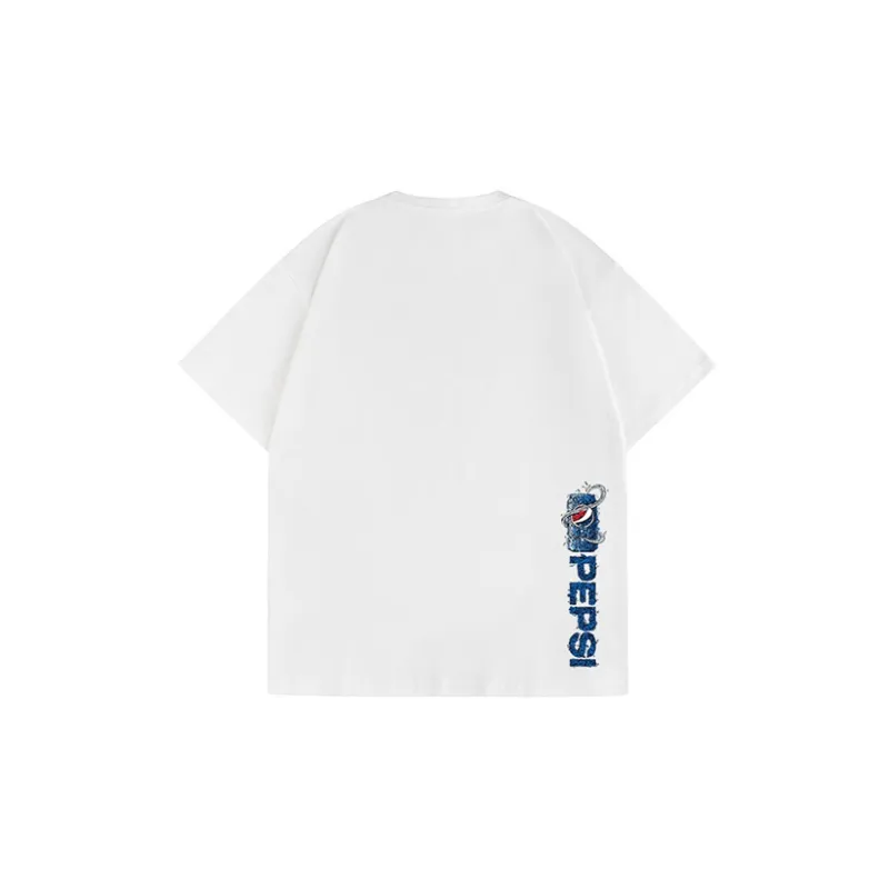 Pepsi Straight T-Shirt Unisex White-1