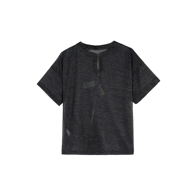 JK&JS Straight T-Shirt Women's Nighttime Black-1