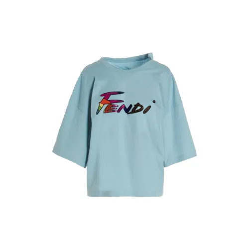 FENDI T-Shirts Women's Dusty Blue