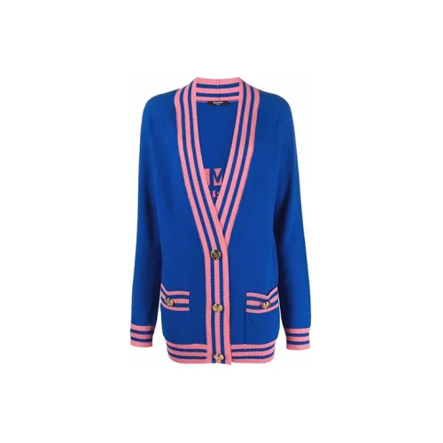 BALMAIN Cashmere Sweaters Women's Blue