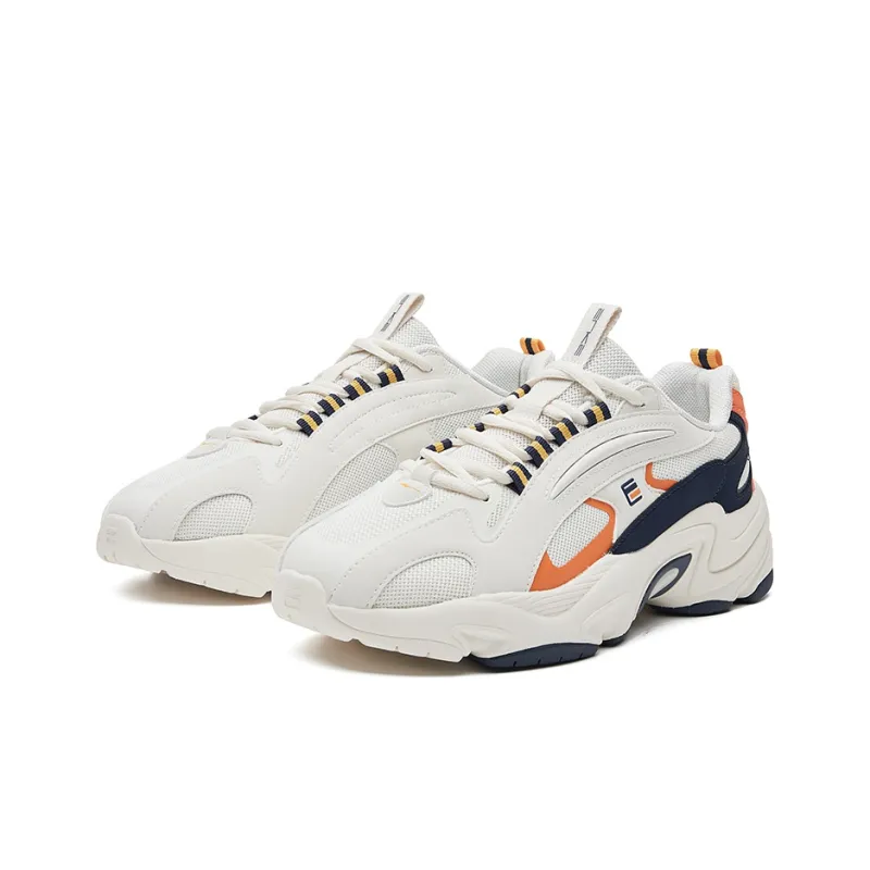 Erke Puffy Shoes 2.0 Low-Top Casual Shoes Men's White Orange Blue-2