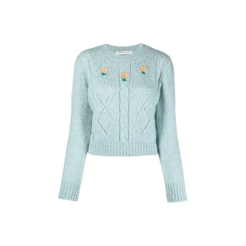 Alessandra Rich Sweaters Women's Light Blue