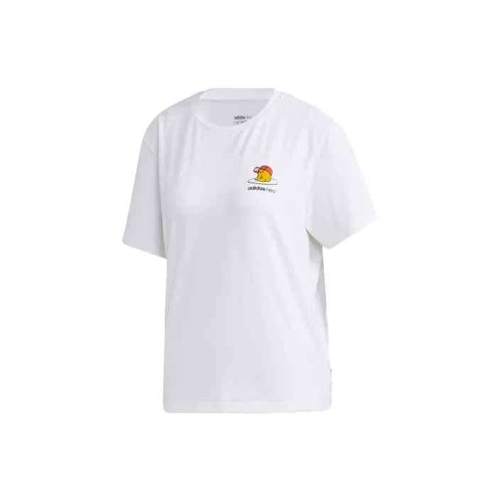 Adidas Neo Set in Sleeve T Shirt Women's White-1