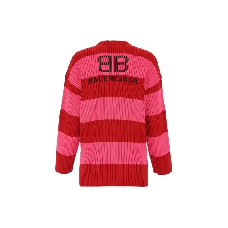 Balenciaga SS21 Sweater Women's Red-1