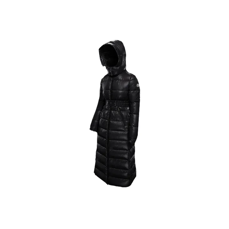 Moncler Velvet-feel Coat Women's Black-2