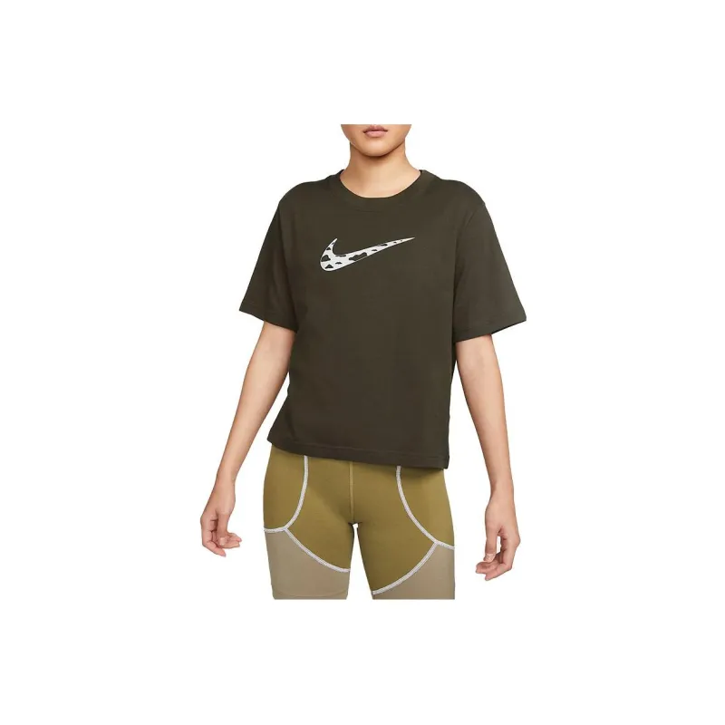 Nike Set in Sleeve T Shirt Women's Green-1