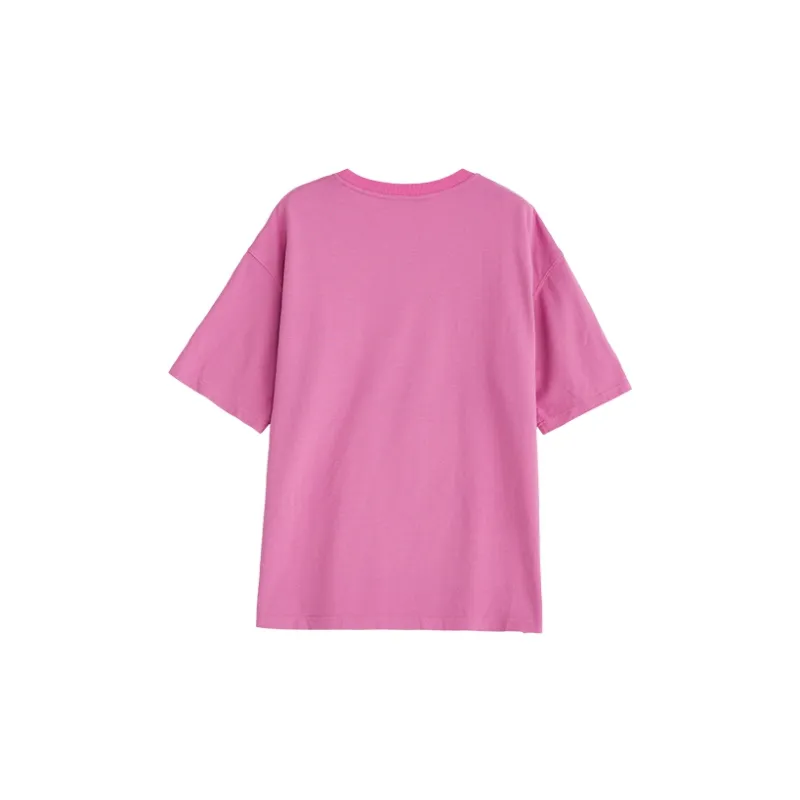 DEER AND FLYER Straight T-Shirt Women's Pink-1