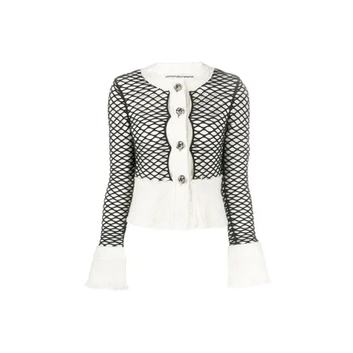 Alexander Wang Cropped Coats Women's White