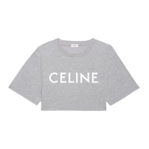 CELINE Crop Tops Women's Gray