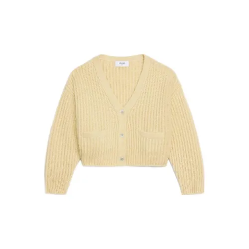 CELINE Cashmere Sweaters Women's Yellow