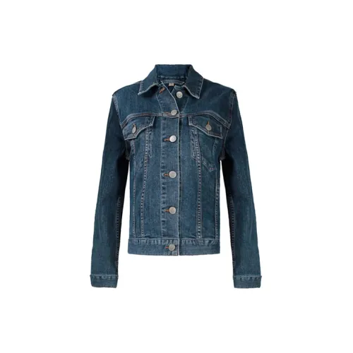 Burberry Denim Jackets Women's Blue