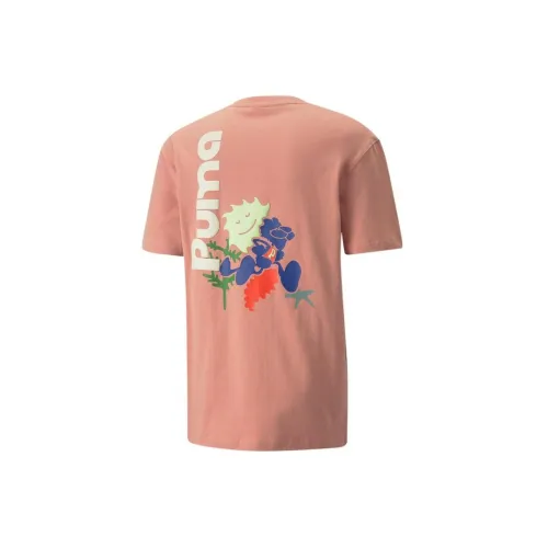 PUMA Adventure Planet T-Shirts Men Rose Pink