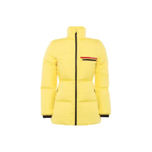 PRADA Puffer Jackets Women's Yellow