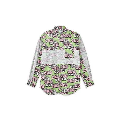 Kaws X CDG Shirts Women's Green