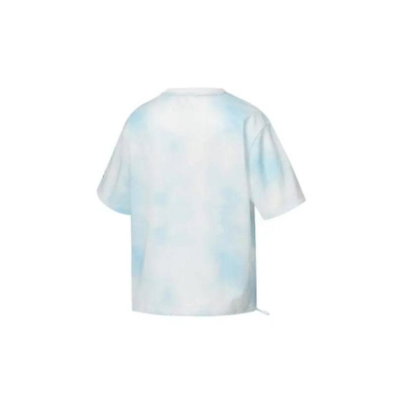 New Balance IU Drop Shoulder Sleeve T Shirt Women's Lake Blue-1