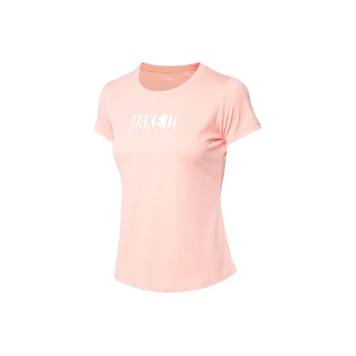 LINING T-Shirts Women's Light Peach Pink