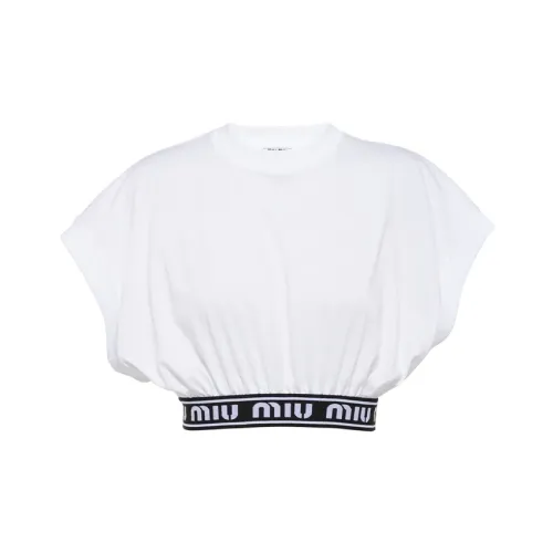 MIU MIU Crop Tops Women's White