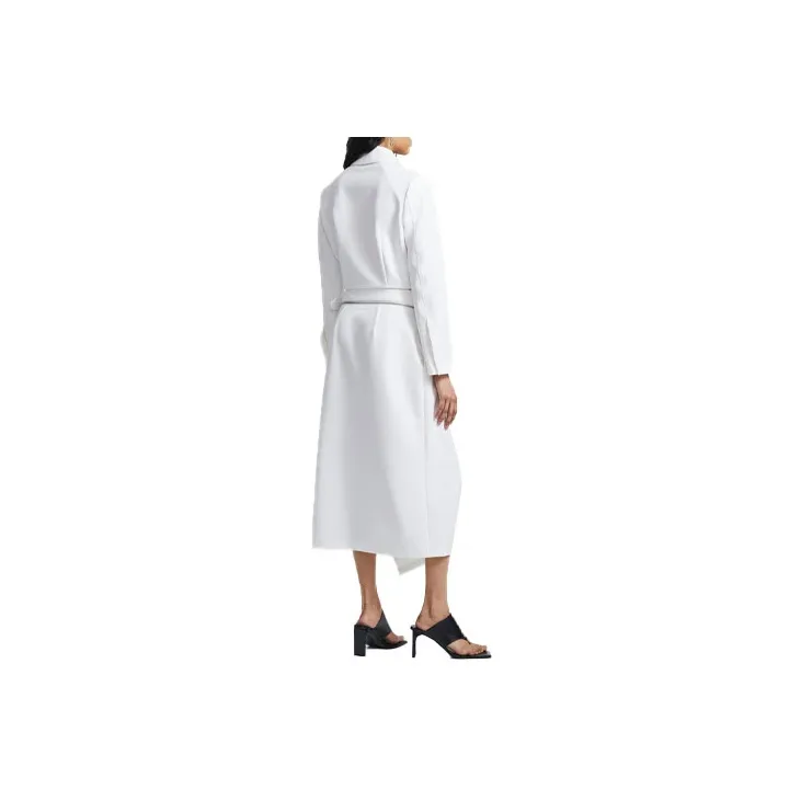 DION LEE Trench Coats Women's White-1