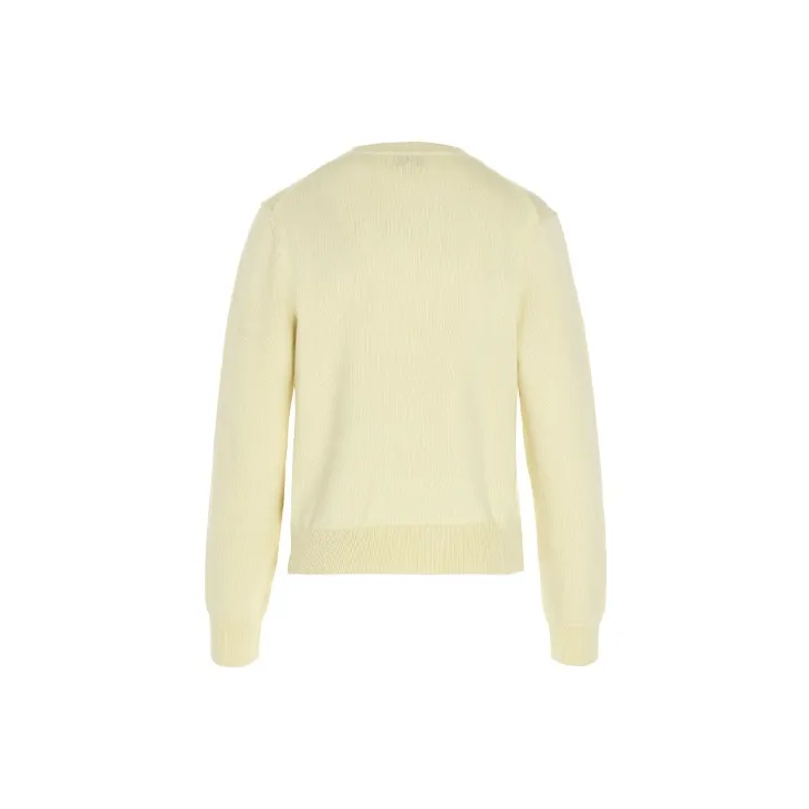 KENZO Letter Logo Sweaters Women's Yellow-1