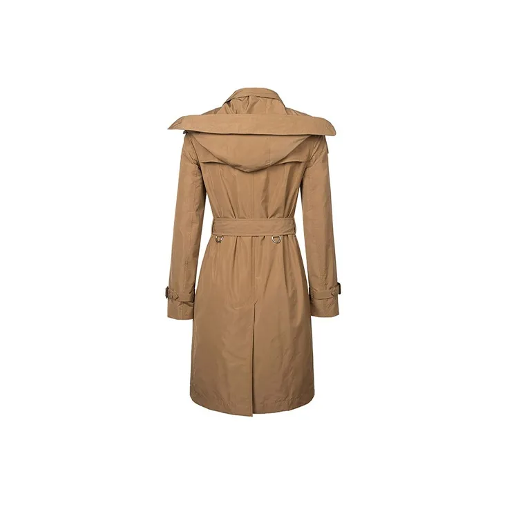 Burberry Trench Coat Cinched Waist Slimming British Style Women's Trench Coats Coat Women's Camel 80061121-1