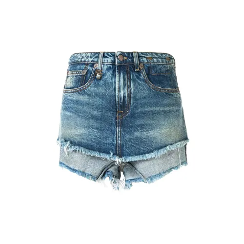 R13 Denim Shorts Women's Blue