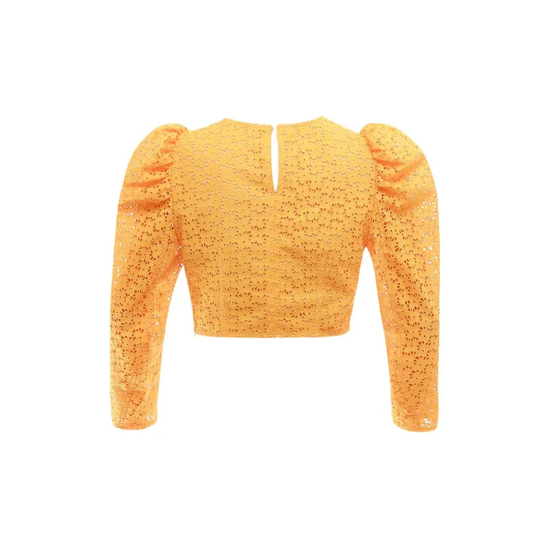 PHILOSOPHY DI LORENZO SERAFINI SS22 Long-Sleeved T-Shirt Women's Yellow-1