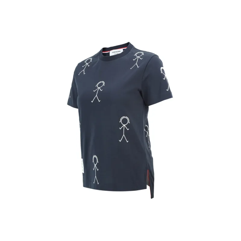THOM BROWNE T Shirts Women's Dark Blue-2
